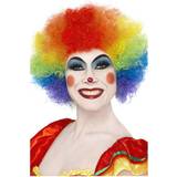 Unisex Parykker Smiffys Rainbow Crazy Clown Wig
