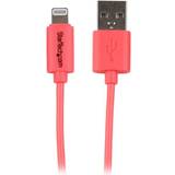 Pink - USB-kabel Kabler StarTech USB A - Lightning 1m