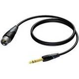 6,3 mm (1/4"RTS) - Skærmet Kabler Procab Classic 6.3mm-XLR 5m