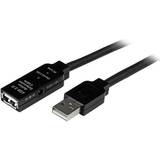 Nikkel - PVC - USB-kabel Kabler StarTech USB A-USB A 2.0 10m