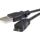 Nikkel - USB A-USB Micro-B - USB-kabel Kabler StarTech USB A - USB Micro-B 2.0 0.5m