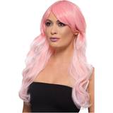 Smiffys Parykker Smiffys Fashion Ombre Wig Wavy Long Pink