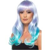 Multifarvet Parykker Smiffys Fashion Unicorn Pastel Wig Wavy Long