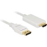 DeLock DisplayPort-kabler - High Speed (4K) DeLock HDMI-DisplayPort 1m