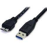 PVC - USB A-USB Micro-B - USB-kabel Kabler StarTech SuperSpeed USB A-USB Micro-B 3.0 0.5m