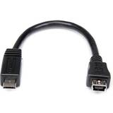 PVC Kabler StarTech USB Micro-A - USB Mini-B 0.2m