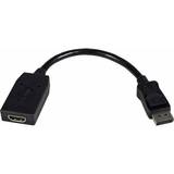 DisplayPort-kabler - HDMI DisplayPort - Sort StarTech DisplayPort - HDMI 0.2m