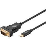 Guld - USB-kabel - VGA Kabler Goobay USB C - VGA 1.8m