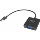 Vision 3,0 Kabler Vision USB A - VGA 0.2m