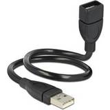 DeLock USB A-USB A - USB-kabel Kabler DeLock ShapeCable USB A-USB A 2.0 M-F 0.4m