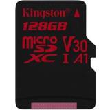 Kingston 128 GB - USB Type-C - microSDXC Hukommelseskort Kingston Canvas React microSDXC Class 10 UHS-I U3 V30 A1 100/80MB/s 128GB