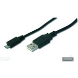 Assmann USB-kabel Kabler Assmann USB A-USB Micro-B 2.0 1.8m