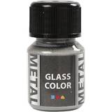 Glasmaling på tilbud Glass Color Metal Silver 35ml