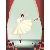 Plakater Vissevasse Ballerina Plakat 30x40cm