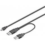 Han - Han - USB A-USB A - USB-kabel Kabler Goobay Hi-Speed USB A-USB A/USB Mini-B 2.0 0.6m