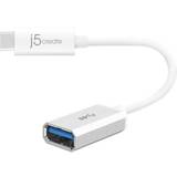 J5create Hvid Kabler j5create USB A - USB C Adapter 3.1 Gen 2 0.1m