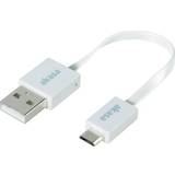 Akasa Hvid Kabler Akasa Proslim USB A-USB Micro-B 2.0 0.2m
