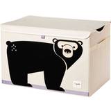 Brun - Polyester Opbevaring 3 Sprouts Bear Toy Chest
