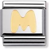 Nomination Smykker Nomination Composable Classic Link Letter M Charm - Silver/Gold