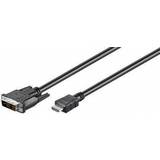 Goobay DVI-kabler - Nikkel Goobay HDMI - DVI-D Single Link 5m