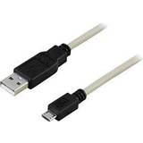 Deltaco USB A-USB Micro-B - USB-kabel Kabler Deltaco 5 pin USB A-USB Micro-B 2.0 0.5m