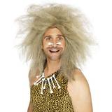 Historiske Korte parykker Kostumer Smiffys Crazy Caveman Wig Blonde