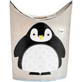Animals - Sort Opbevaring 3 Sprouts Penguin Laundry Hamper