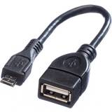Value Han – Hun Kabler Value USB A-USB Micro-B 2.0 0.2m