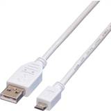 Value Hvid - USB-kabel Kabler Value USB A-USB Micro-B 2.0 0.2m