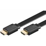 Flad - HDMI-kabler Goobay Flat HDMI - HDMI High Speed with Ethernet 5m