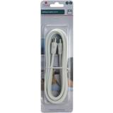 Hvid - Termineret Kabler Triax RF-Cable Antenna 9.5mm - 9.5mm M-F 2.5m