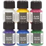 Hvid Glasmaling Glass Color Frost 6x35ml