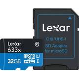 LEXAR 32 GB Hukommelseskort & USB Stik LEXAR High Performance microSDHC Class 10 UHS-I U1 633x 32GB
