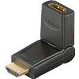 Guld - HDMI Kabler Wentronic 180° HDMI-HDMI M-F Adapter