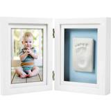 Grå Hånd- & Fodaftryk Pearhead Baby Prints Desk Frame