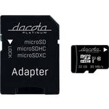 Dacota Platinum Hukommelseskort Dacota Platinum MM20 microSDHC Class 10 UHS-I U1 80MB/s 32GB +Adapter