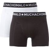 Muchachomalo Solid Boxershorts 2-pack - Black/White