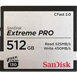 512 GB - CFast 2.0 Hukommelseskort SanDisk Extreme Pro CFast 2.0 525/450MB/s 512GB