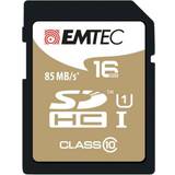 Emtec SDHC Hukommelseskort Emtec Gold+ SDHC Class 10 UHS-I U1 85/20MB/s 16GB