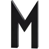 Aluminium - Grå Indretningsdetaljer Design Letters Bogstaver M