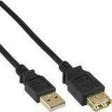 InLine Sort - USB-kabel Kabler InLine USB A-USB A 2.0 0.5m