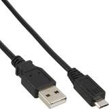 InLine Sort - USB-kabel Kabler InLine USB A-USB Micro-B 2.0 2m