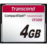 4 GB - Compact Flash Hukommelseskort Transcend Industrial Temp CF220I CF Card 87/79MB/s 4GB
