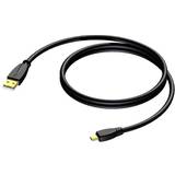Procab Rund - USB-kabel Kabler Procab USB A-USB Mini-B 2.0 3m