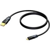 Procab USB-kabel Kabler Procab USB A-USB Micro-B 2.0 1.5m