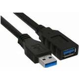InLine Han – Hun - USB-kabel Kabler InLine USB A-USB A M-F 3.0 1m