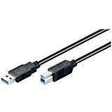 Wentronic Skærmet - USB-kabel Kabler Wentronic SuperSpeed USB A-USB B 3.0 3m