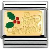 Nomination Composable Classic Link Merry Christmas Charm - Silver/Gold/Red/Green