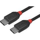 Lindy USB C-USB C - USB-kabel Kabler Lindy Black Line USB C-USB C 3.1 0.5m