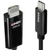 HDMI-kabler - Nikkel - USB C-HDMI Lindy USB C-HDMI 3m